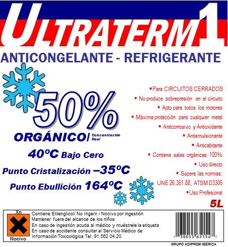 ANTICONGELANTE-REFRIGERANTE 50% Organico G12